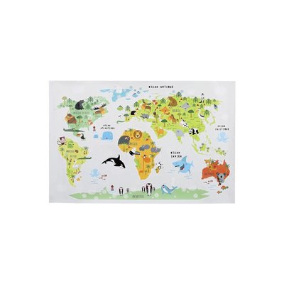 Sticker mural Mappemonde 90x60 cm CMP