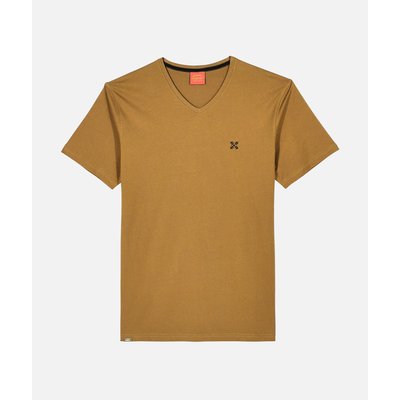 Tee-shirt uni col V 4flo brodé poitrine TIVE OXBOW