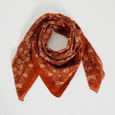 Foulard carré imprimé GRAIN DE MALICE