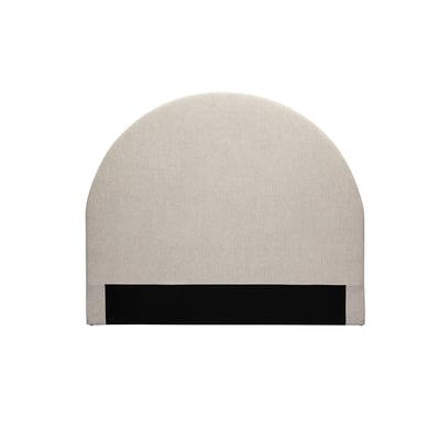 Tête de lit ronde en tissu beige L160 cm NAOMY MILIBOO