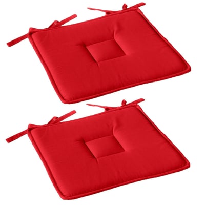 Lot de 2 galettes de chaise en coton PANAMA TOILINUX