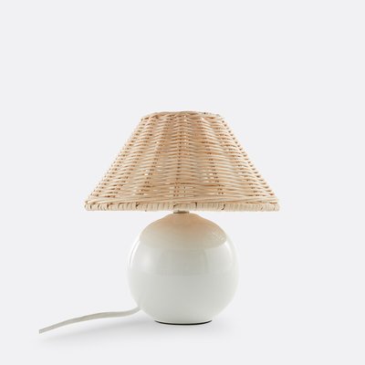 Lampe à poser céramique et rotin, Alios LA REDOUTE INTERIEURS