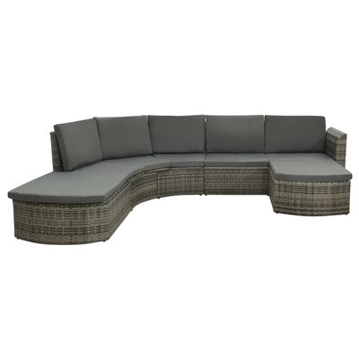 Canapé en résine tressée avec coussins HOME MAISON