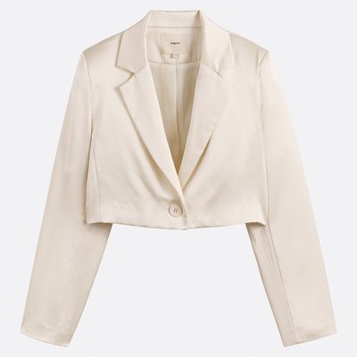 Veste blazer courte satinée, DAMIA SUNCOO
