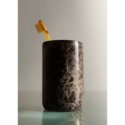 Gobelet à brosse à dents en marbre MANGO HOME
