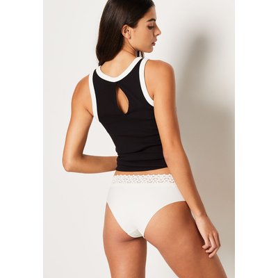 Hipster v-shape en microfibre et dentelle WISH ETAM