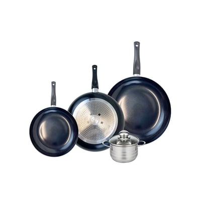 Batterie 3 poêles 20/24/28cm + 1 faitout 12cm PRIMA BRILLANT ELO