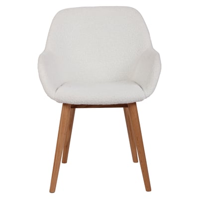 Chaise repas effet laine boucletteTerracotta ZAGO
