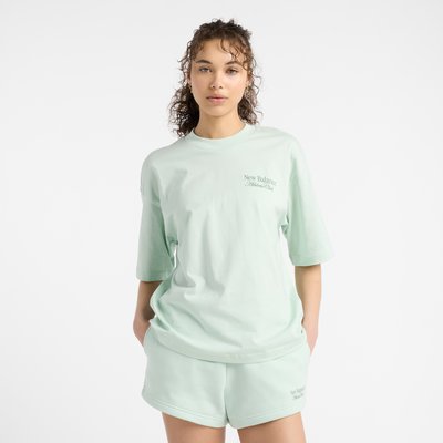 Linear Graphic Oversized T-Shirt T-shirt col rond manches courtes. NEW BALANCE