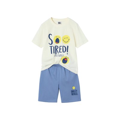 Pyjashort Smiley World® so tired VERTBAUDET