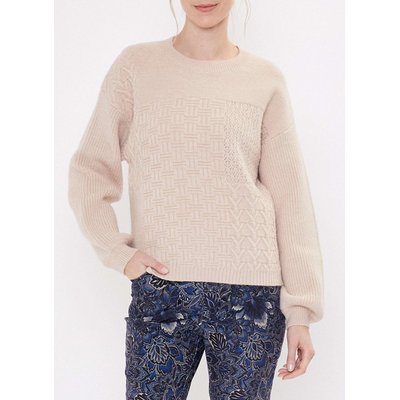 Pull patchwork col rond SVEA LA FIANCÉE