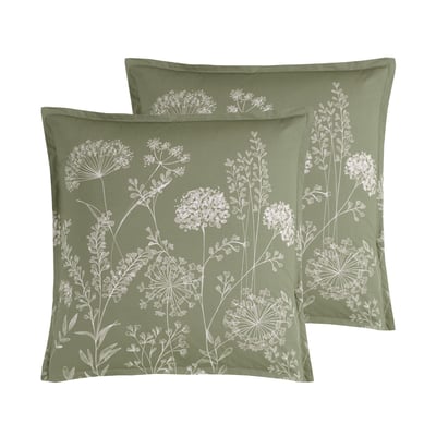 Lot de 2 taies d'oreillers en percale de coton MERY SENSEI MAISON