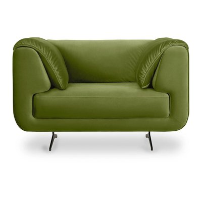 Кресло из велюра и металла SO'HOME