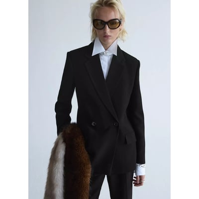 Blazer costume double boutonnage MANGO