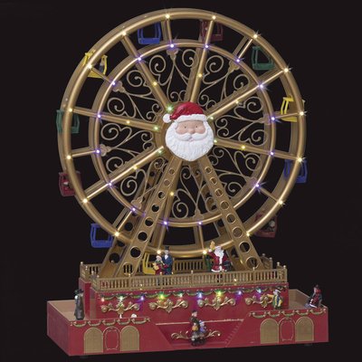Village de Noël grande roue animé musical 68 LED + transfo FEERIC LIGHTS & CHRISTMAS