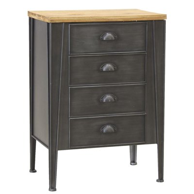 Commode en métal et sapin AUBRY GASPARD