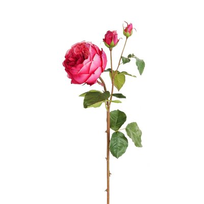 Tige de rose fermée artificielle H80 SIA DECO