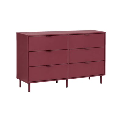 Commode décor bois et métal 6 tiroirs ELLIE SWEEEK