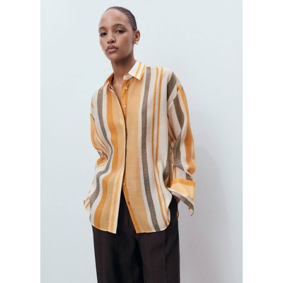 Chemise Lyocell rayures MANGO