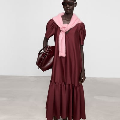 Robe en lyocell ADOLFO DOMINGUEZ