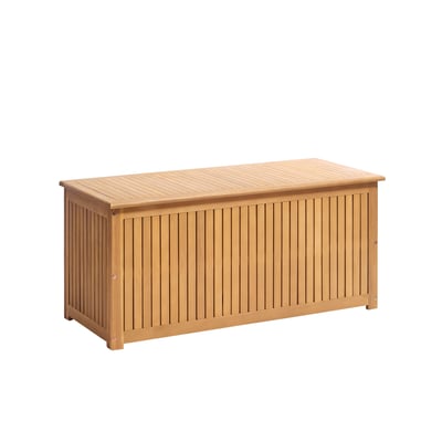 Coffre de rangement de jardin en acacia massif  MILOS BERAH GETAH