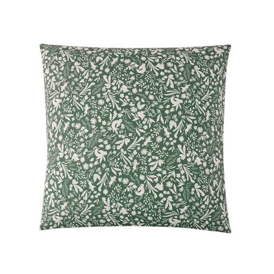 Taie d'oreiller imprimée en percale de coton, Made in France, SOUS BOIS A DEMAIN