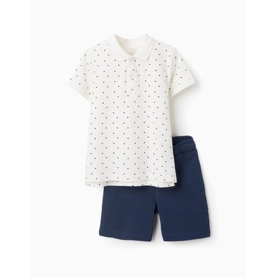 T-Shirt-Polo à Pois + Short ZIPPY