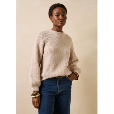 Pull manches longues col rond LA FEE MARABOUTEE