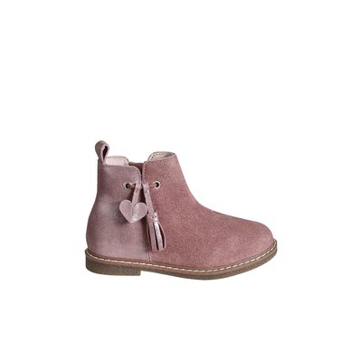 Boots cuir à pompon collection maternelle VERTBAUDET