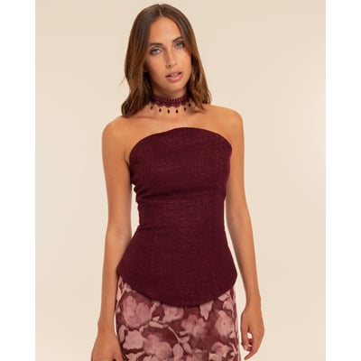Top style corset sans manches femme THE-ARE