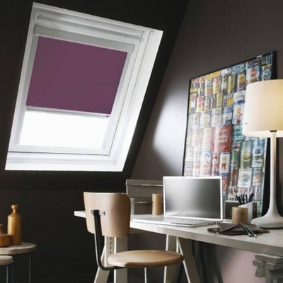 Store de toit occultant cadre alu compatible VELUX® MADECOSTORE
