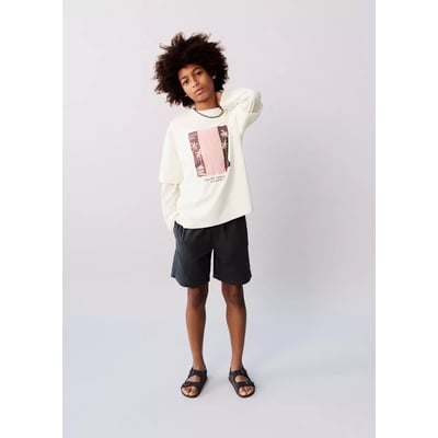 Bermuda coton et lin mélangé MANGO KIDS