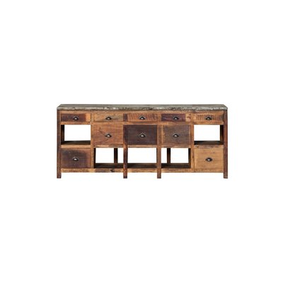 Buffet en bois avec 10 tiroirs Fabrica CHEHOMA
