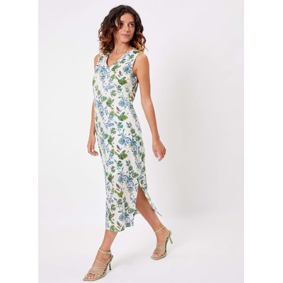 Robe midi imprimée voile de coton bio LALITA LA FIANCÉE