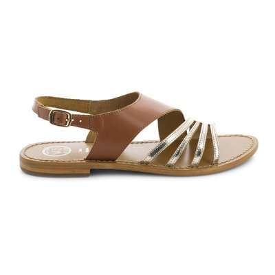 Sandales Ethelda Camel Et Or WHITESUN