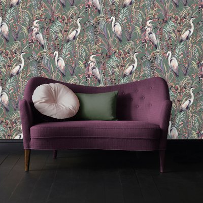 Papier peint Oiseau Héron tropical SUBLIME