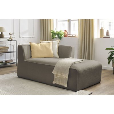 Méridienne pour canapé modulable 1 place(s) en tissu bouclette, MEGEVE BOBOCHIC