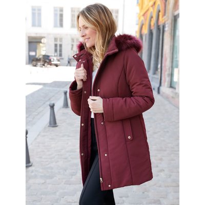 Parka courte rouge femme La Redoute