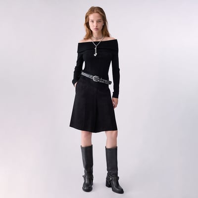 Pull en laine avec encolure Bardot LIU JO