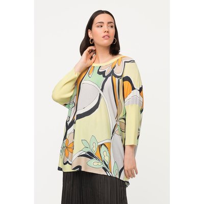 Pull, motif floral, oversize, col rond ULLA POPKEN
