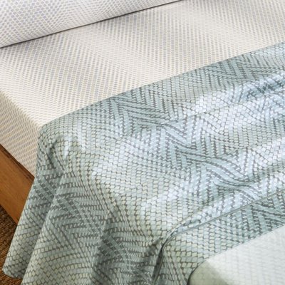 Drap Plat en Satin de coton  GRAVITY BLANC DES VOSGES