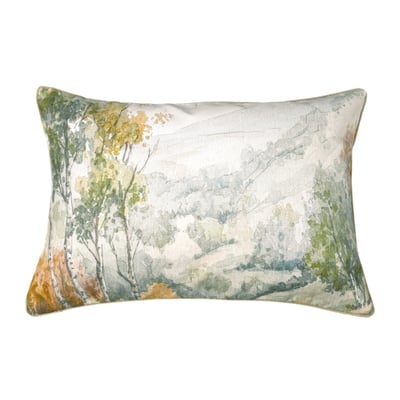 Coussin motif aquarelle forêt - QABANE HOME MAISON