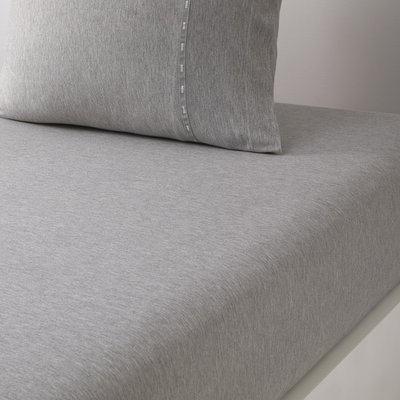 Drap housse en coton modal gris, BOSS SENSE BOSS HOME