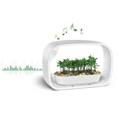 Lampe LED ludique avec jardinière intégrée et enceinte bluetooth 50 LED JARDINDECO
