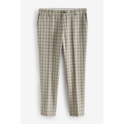 Pantalon habillé à carreaux coupe slim NEXT