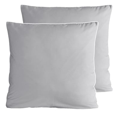 Lot de 2 taies d'oreiller en percale de coton ROSE WOOD SENSEI MAISON