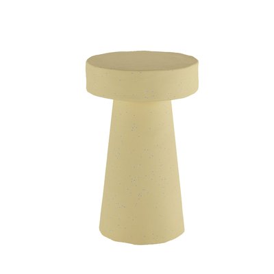 Petite table d’appoint ronde design en magnésie - ANEMONE POTIRON PARIS
