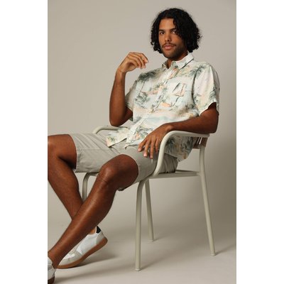 Chemise oversize en lin avec imprimé jungle ARLO DEELUXE