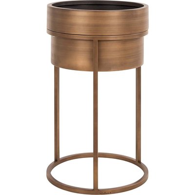 Cache pot design doré effet brossé pour une touche chic RECOLLECTION