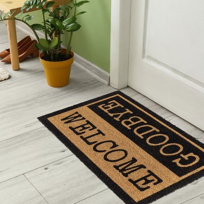 Paillasson tissé en coco WELBYE UN AMOUR DE TAPIS
